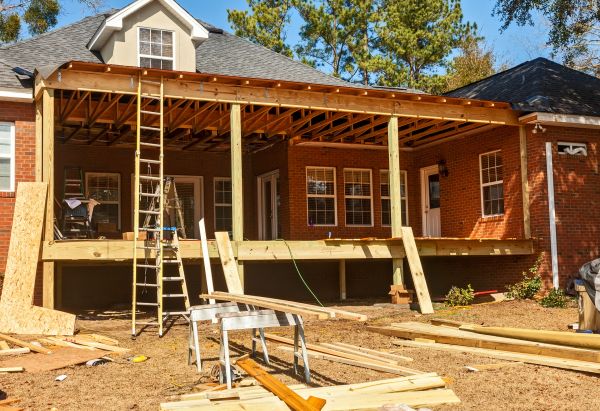 Porch Raising in Saginaw